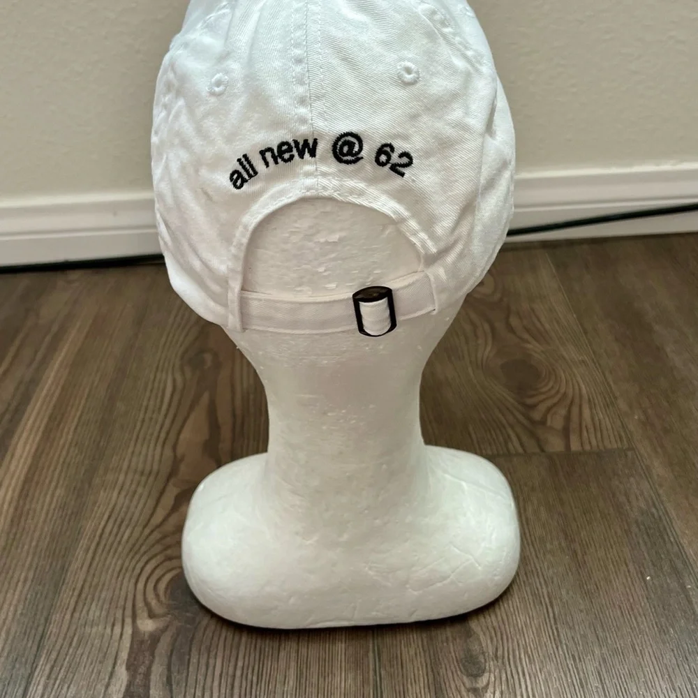 White Cap with Black Embroidery - Picture 4 of 8
